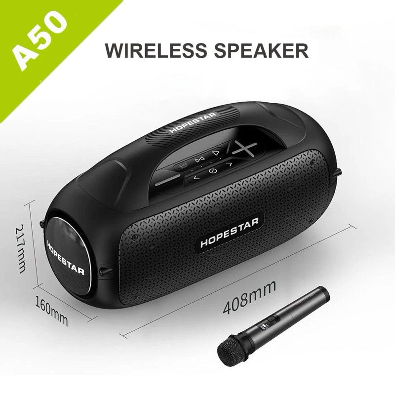 New🔥Hopestar A50/A40/a6X ลำโพงบลูทูธ ของแท้100%! เป็นที่นิยม/เสียงร็อค/เสียงเบสได้3โหมด
