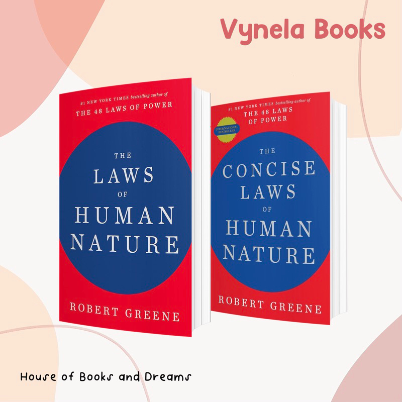 VYNELA (หนังสือภาษาอังกฤษ) THE LAWS OF HUMAN NATURE / THE CONCISE LAWS OF HUMAN NATURE — ROBERT GREENE