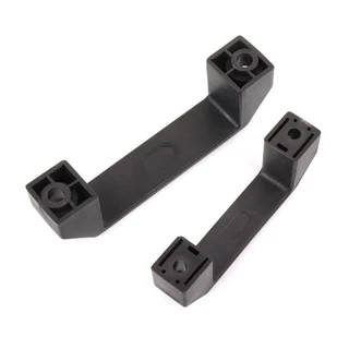 มือจับพลาสติกไนล่อน สีดำ ประตู หน้าต่าง เฟอร์นิเจอร์ เครื่องจักร และงาน DIY Black Nylon Pull Handle.