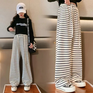 กางเกงขายาวเด็กผู้หญิงมีเชือกมีกระเป๋าสองข้างลายสก็อตตารางน่…