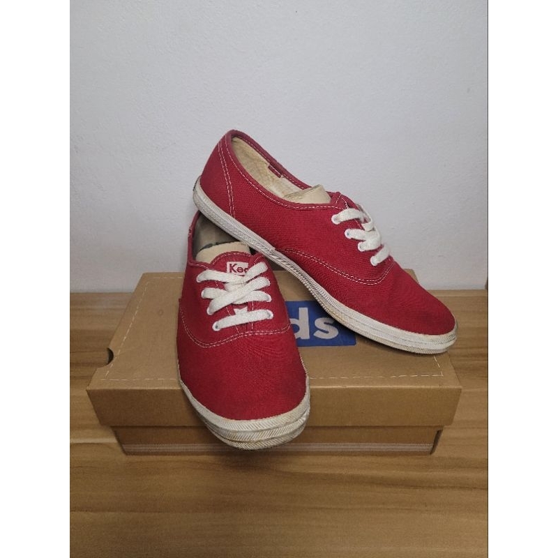 Keds Champion Red Canvas Women (USED)