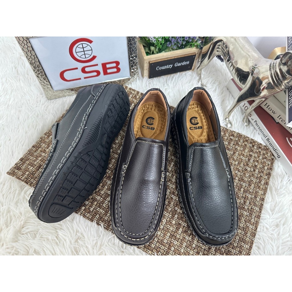 CM023รองเท้าหนังหุ้มส้นพื้นนุ่มๆมี2สีไซส์39-45