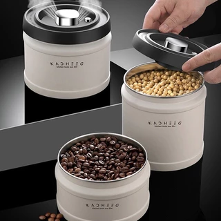 LZA โหลเก็บเมล็ดกาแฟ โหลสูญญากาศ รุ่น VACUUM CANISTER แตนเลส304 กระปุกเก็บธัญพืช อาหารแห้ง