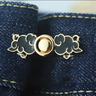 Fashion กระดุมปรับเอว ปรับกางเกงกระโปรง ลายก้อนเมฆ กระชับเอว…