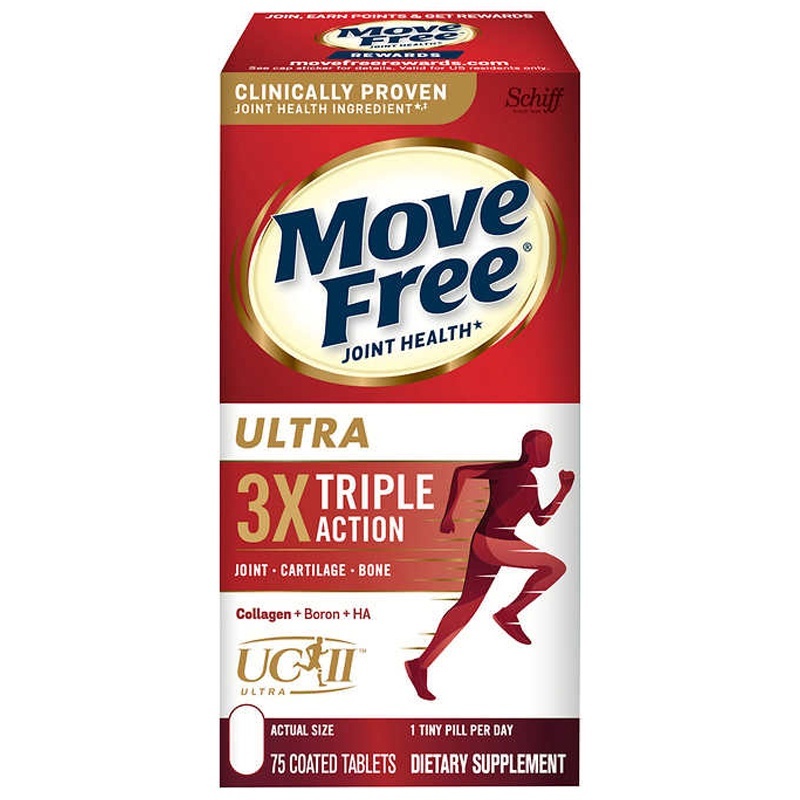 [ซื้อ 2 แถม 1] Move Free Joint Health Ultra Triple Action 75 เม็ดเคลือบ