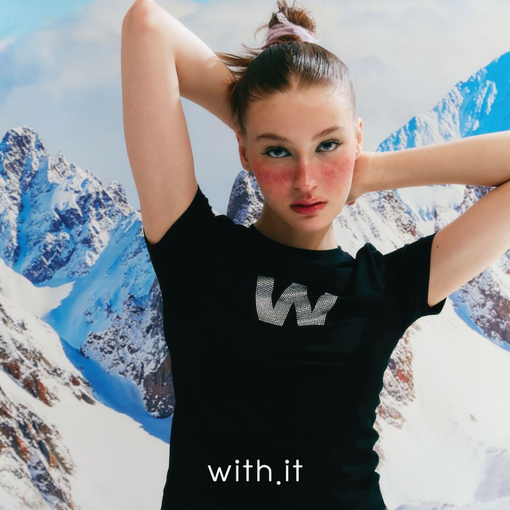 with.ti.store- TSW0162 เสื้อยืดเบบี้ทีดับบลิว w gliitter babaytee
