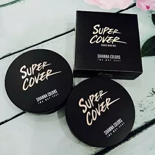 สิวันนา แป้งพัฟผสมรองพื้น กันน้ำ คุมมัน 10g HF201 Sivanna Colors Super Cover Pact Two Way Cake