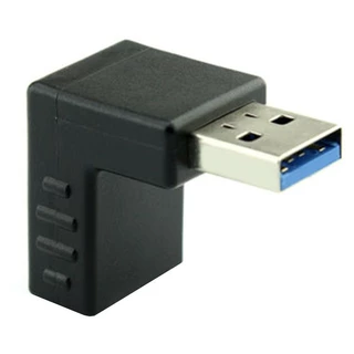 Adapter เชื่อมต่อ USB 3.0 ผู้-เมีย งอ90องศา(ราคาต่อ1ชิ้น)
