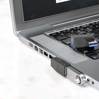 Adapter เชื่อมต่อ USB 3.0 ผู้-เมีย งอ90องศา(ราคาต่อ1ชิ้น)