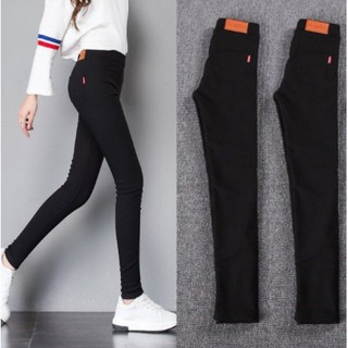 JM Fashion Shop กางเกงรัดรูปดำ กางเกงทำงานผ้ายืด XL-7XL ผ้าดีใส่สบาย กางเกงแฟชั่นนำเข้า ขายาว สาวอวบ กางเกงรัดรูป K9314