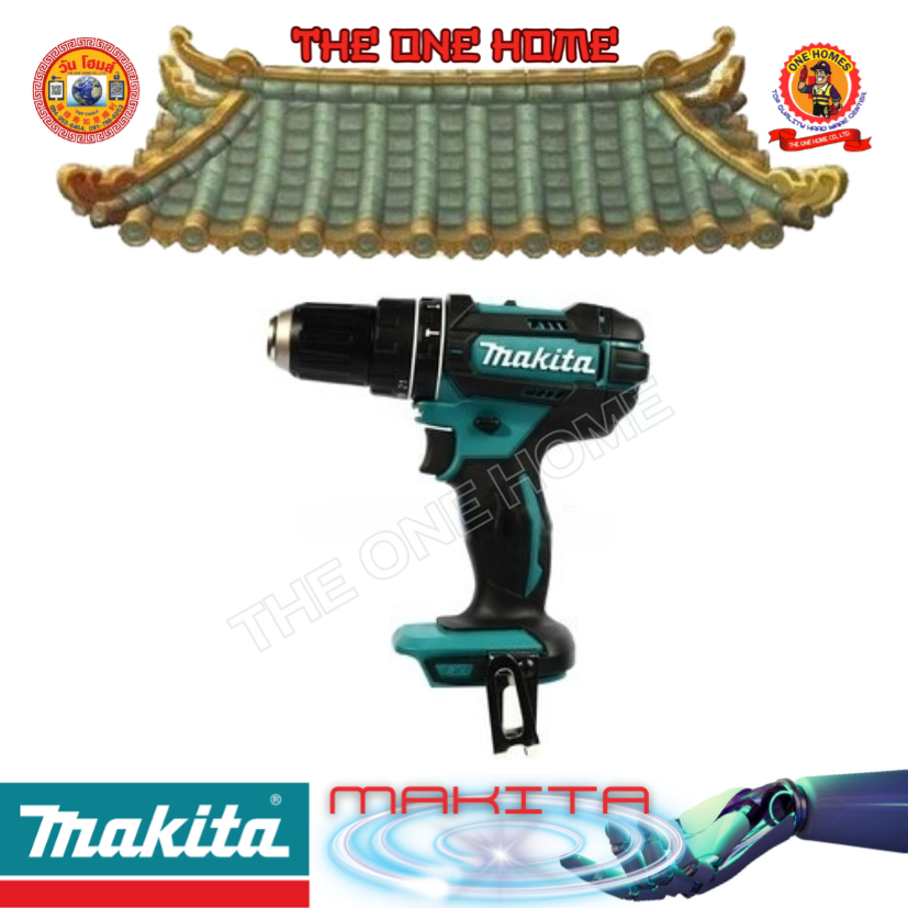 MAKITA รุ่น DHP482Z  สว่านกระแทกไร้สาย 18 โวลต์ ขนาด 13 มม. ไม่รวมแบตเตอรี่-แท่นชาร์จ