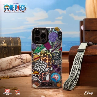 [One Piece Limited Collection]เคสใสพิมพ์ลาย วันพีช สำหรับไอโฟน แถมฟรีสายห้อย สำหรับiphoneทุกรุ่น และ S23 Ultra/S24 Ultra