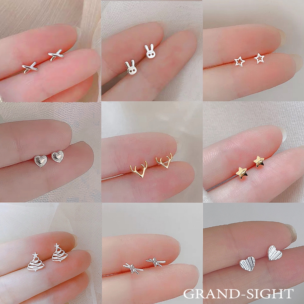 ส่งไว1-2วัน   ต่างหู เงิน มีให้เลือกกว่า 50 แบบ ตุ้มหู เงิน ต่างหูมินิมอล ตุ้มหูมินิมอล  ร้านไทย