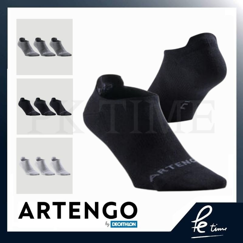 ถุงเท้าซ่อนข้อสำหรับเล่นเทนนิส Artengo รุ่น RS 160 แพ็ค 3 คู่