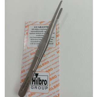 ฟอร์เซป ปากคีบสแตนเลส แบบไม่มีเขี้ยว THUMB DRESSING FORCEP SERRATED STR ยี่ห้อ HILBRO (ฮิลโบร)