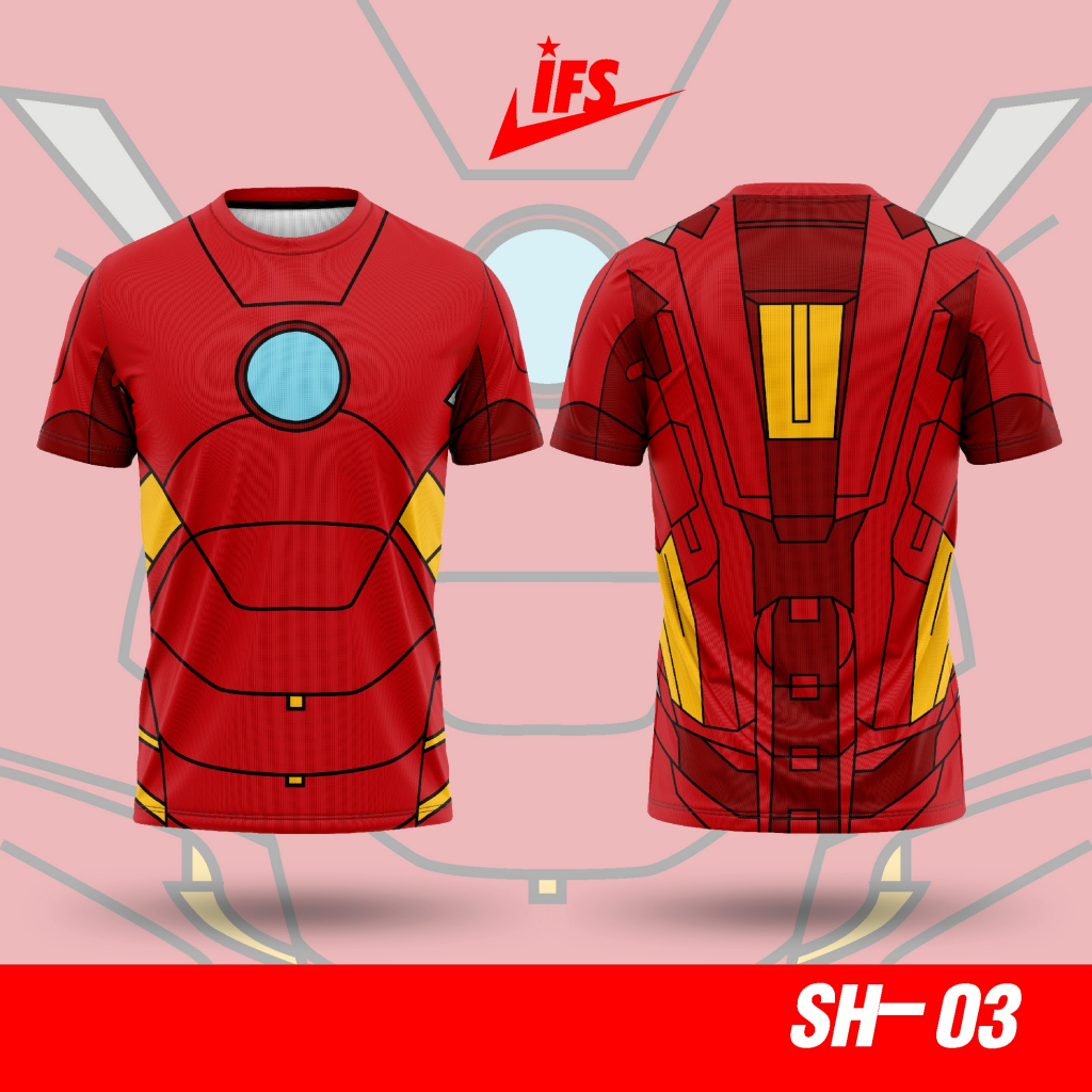 เสื้อยืดการ์ตูน มาร์เวล MARVEL Iron Man
