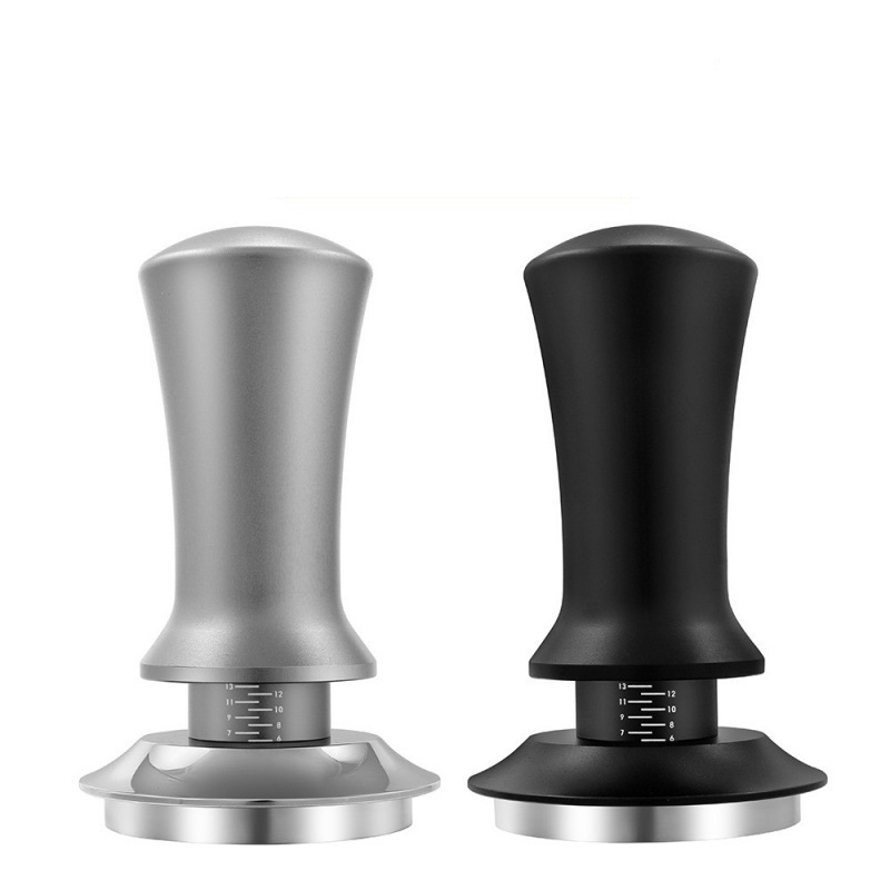 เเทมเปอร์ ที่กดกาแฟ 51/53/58 มม หน้าเรียบ สำหรับกดเพื่ออัดผงกาแฟ Spring Coffee Tamper with scale