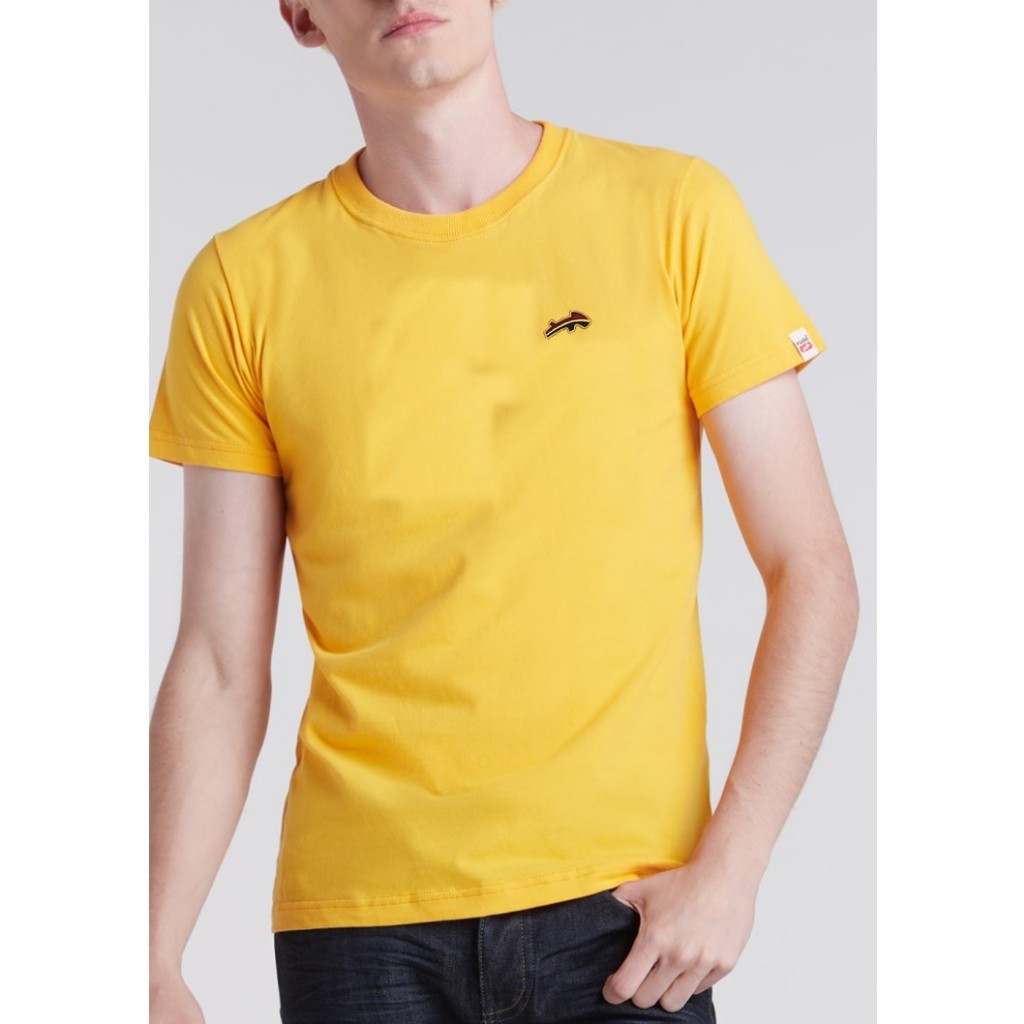 Rudedog เสื้อคอกลม หญิง ชาย รุ่น Mixer สีเหลือง