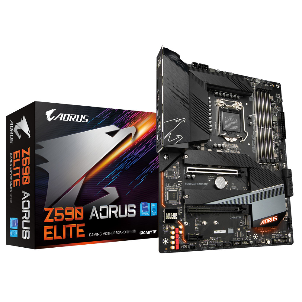 MAINBOARD (เมนบอร์ด) 1200 GIGABYTE Z590 AORUS ELITE ตัวท็อป พร้อมส่ง