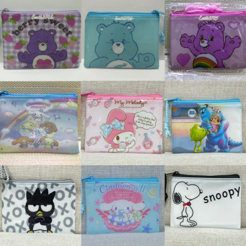 กระเป๋าตังค์ใส่เหรียญลายการ์ตูน พร้อมส่ง