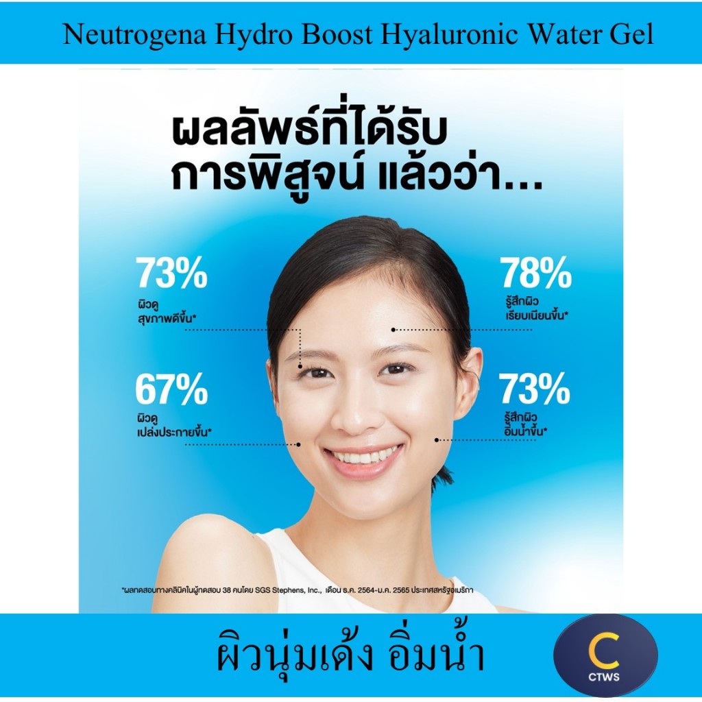 (Exp.2028)Neutrogena Hydro Boost Water Gel นูโทรจีนา ไฮโดร บูสท์ วอเตอร์ เจล 15 / 50กรัม ราคา ถูกที่สุด ดีลบีเคเค แกลเลอรีภาพที่ 3