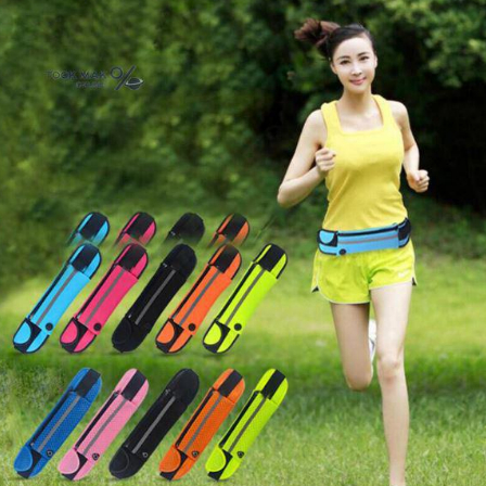 กระเป๋าคาดเอว ใส่วิ่งออกกำลังกาย ช่องใหญ่มีรูเสียบสายหูฟัง Sport Waist Bag tm99
