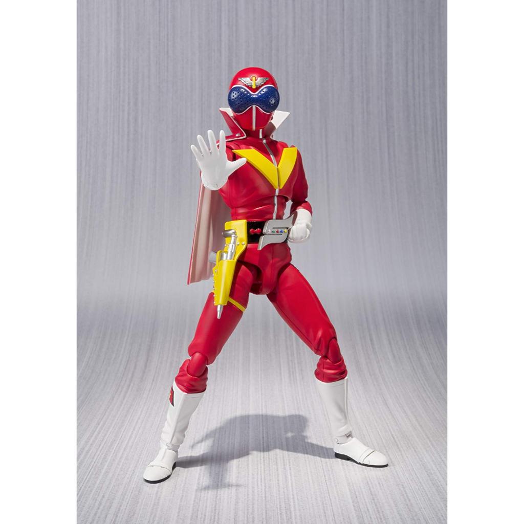 ฟิกเกอร์Bandai Tamashii Nations S.H. Figuarts Aka Ranger Himitsu Sentai Gorenger Action Figure