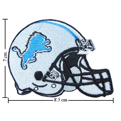 Detroit Lions Helmet ดีทรอยต์ ไลอ้อนส์ อาร์มปักอเมริกันฟุตบอล  NFL ตัวรีดติดเสื้อ อาร์มรีดติดเสื้อ อ