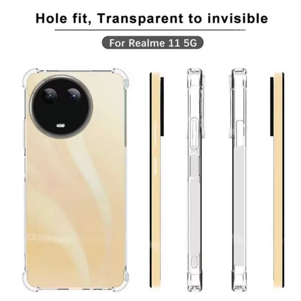 Case For Realme11/Realme11X 5G เคสใสกันกระแทก เเบบซิลิโคน TPU นิ่ม เคสโทรศัพท์มือถือ Realme Shockproof
