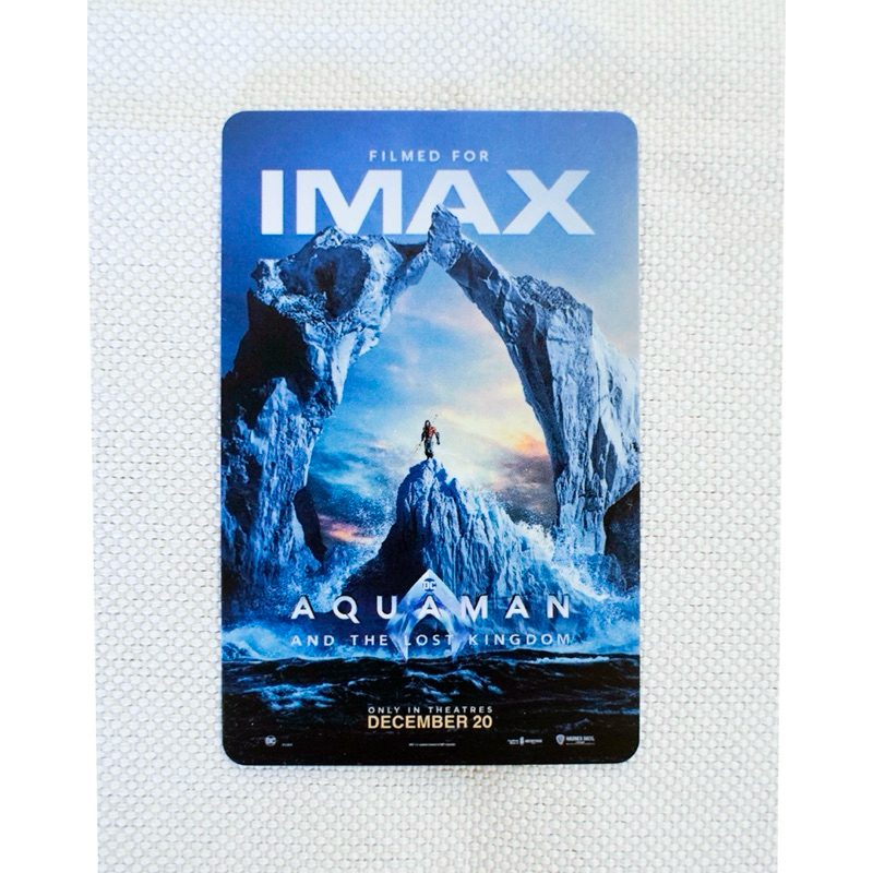 บัตรสะสมของแท้ “AQUAMAN 2” IMAX จาก Major Cineplex - Collection Card “AQUAMAN 2 : AND THE LOST KINGD