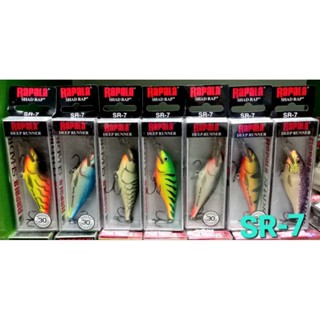 เหยื่อปลอม ตกปลา RAPALA Shad Rap (SR-7)ลิ้นยาว ดำลึก
