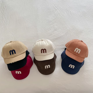 [ พร้อมส่ง ]หมวกแก็ปเด็กน่ารัก แต่งตัว M ใส่สบาย กันแดด มีปรับขนาดด้านหลัง