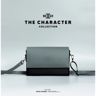 (มีสีใหม่)THE CHARACTER มี 6 สี แบรนด์ 8910 กระเป๋าหนัง สะพายข้าง ทรงกล่อง ตั้งได้ แบรนด์ไทย หนังกันน้ำ