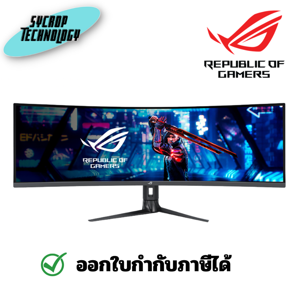 Asus ROG จอมอนิเตอร์ Strix XG49WCR 49" VA DQHD Curved Gaming Monitor 165Hz ประกันศูนย์