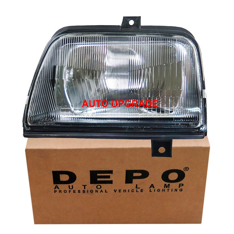 (DEPO) ไฟหน้า DAIHATSU MIRA ไดฮัทสุ มิร่า (เลนส์กระจก)