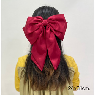 โบว์2ชั่นกิ๊บสปริงหางยาว 🎀โบว์ติดผม พร้อมส่ง🙏🙏🙏