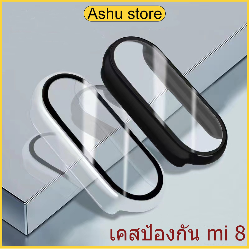 เคสนาฬิกา Xiaomi Mi Band 8/9/10 พร้อมฟิล์มกันรอยเต็มจอ ฟิล์มกันรอยจอ PC + ฟิล์มกันรอยจอ