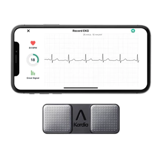 AliveCor KardiaMobile (1-Lead) เครื่องตรวจคลื่นไฟฟ้าหัวใจ EKG แบบพกพา เชื่อมต่อสมาร์ทโฟน