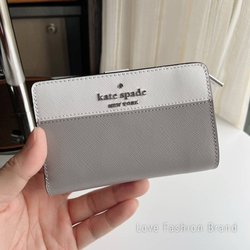 ✨ของแท้100%✨ กระเป๋าสตางค์ Kate Spade Staci Medium Compact Bifold Wallet WLR00124