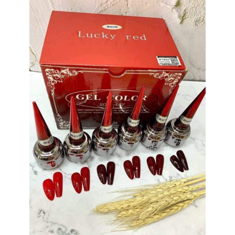 สี Mxbon สีโทนแดง6สีสวยแน่นเม็ดสีเข้มขายดีอันดับ1เลยค่ะ