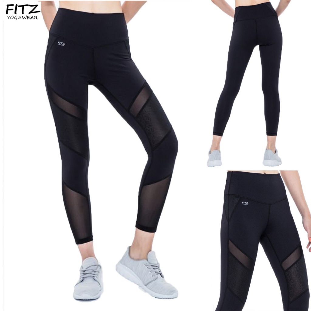 FITZ กางเกงโยคะ ขา 7/8 ส่วน Legging - Princess Moto
