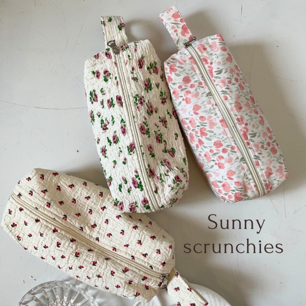 กระเป๋าดินสอ กระเป๋าเครื่องสำอางค์  sunny bag มีซับใน