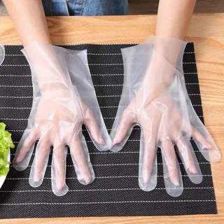 Vimall ถุงมือทำอาหาร TPE อเนกประสงค์ ใช้แล้วทิ้ง เหนียว ไม่ขาดง่าย 100 ชิ้น/กล่อง Food Grade