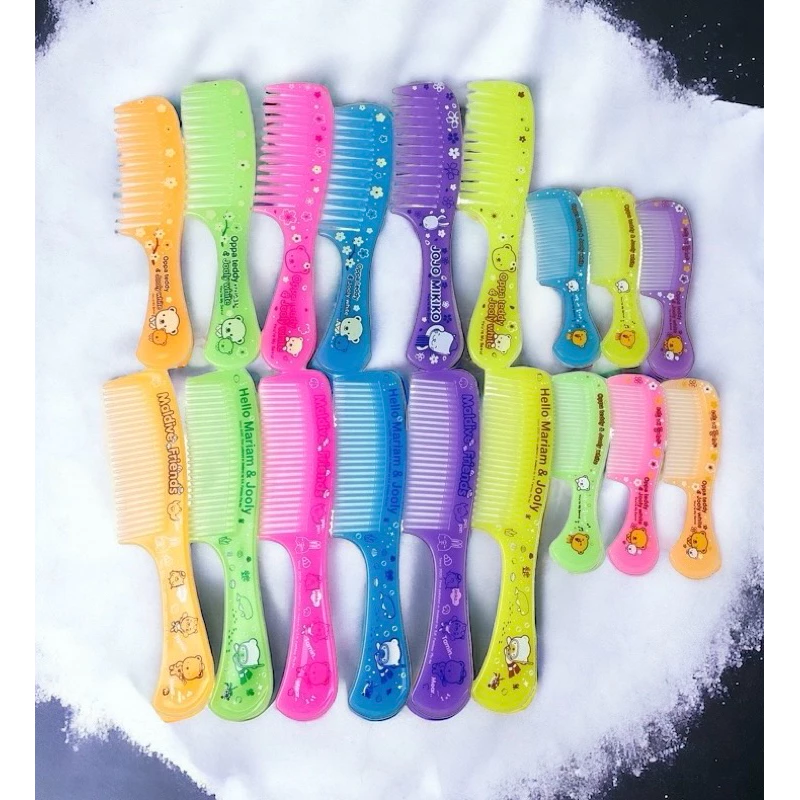 หวีอีโต้ หวีแก้ว สีพาสเทล พร้อมส่ง
