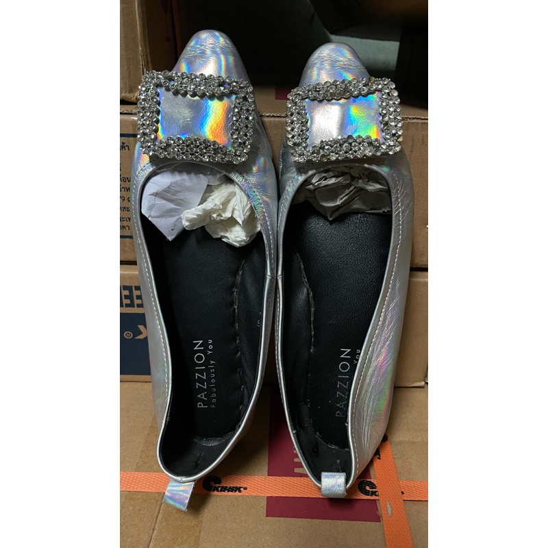 รองเท้าสตรี Ballerina ส้นเตี้ย คัทชู Pazzion