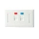 Face Plate หน้ากาก 1 ช่อง มีป้ายชื่อ LINK (US-2121A) / หน้ากาก 2 ช่อง Link US-2122A W/Shutter
