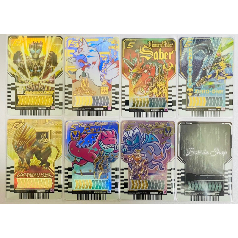 Ride Chemy Trading Card - การ์ด มาสไรเดอร์ ก็อตชาร์ด Phase EX - 02 ( ระดับ LP LS P ) Kamen Rider Gotchard