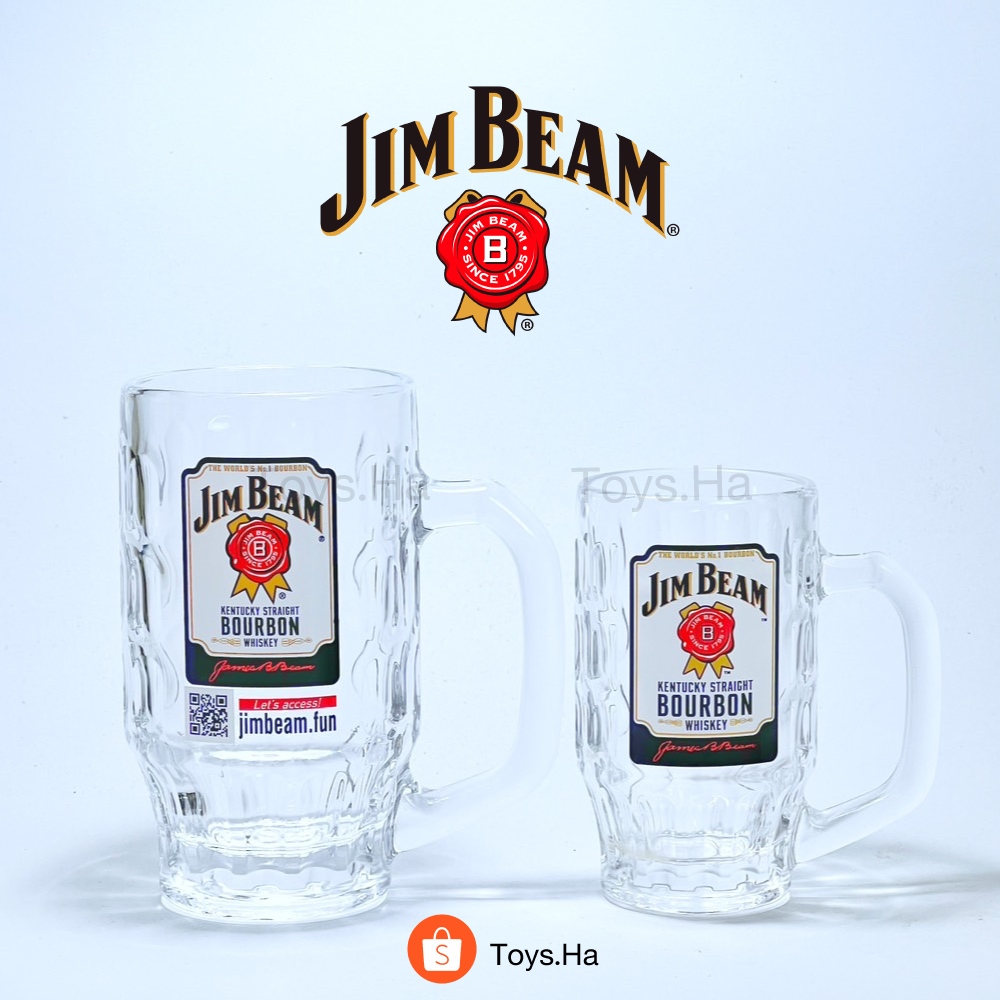 ของแท้! แก้วเบียร์ แก้ววิสกี้ Jim Beam แบรนด์จากอเมริกา America