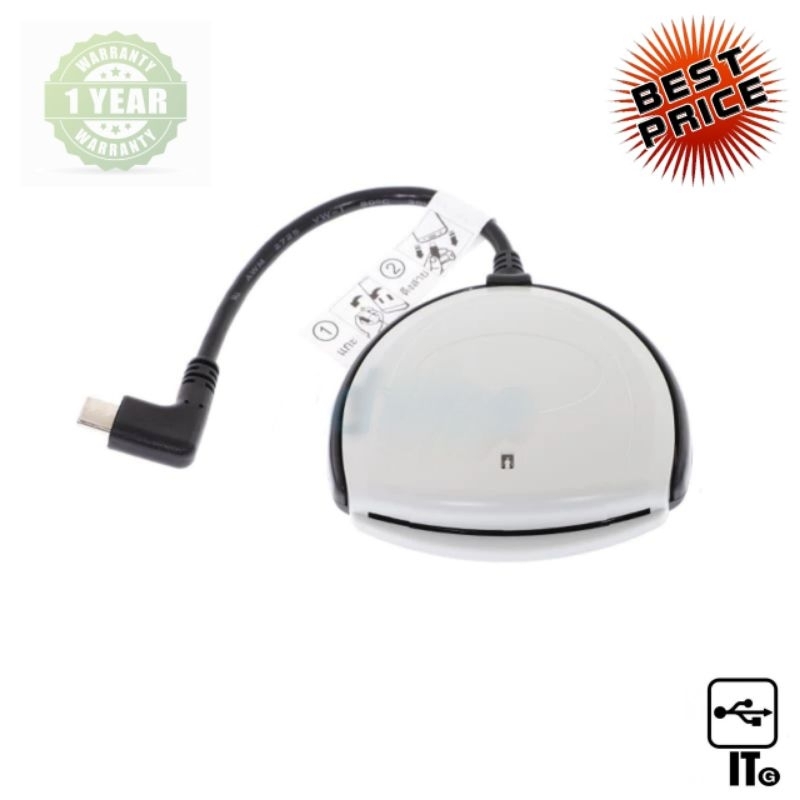 Smart Card Reader SCRN3300 Type C ประกัน 1Y สามารถเสียบกับโทรศัพท์มือถือและแท็บเล็ตที่มีช่องเสียบแบบ