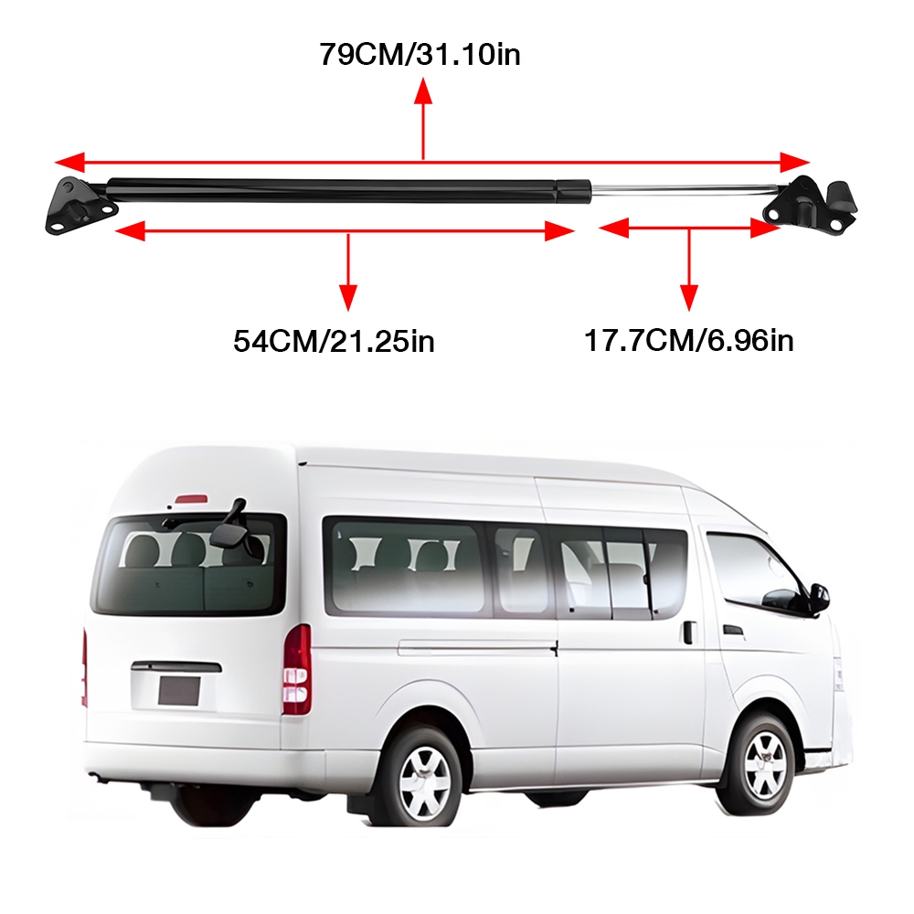โช๊คฝาท้าย TOYOTA CCOMMUTER 2005 -2018 รุ่นหลังคาสูง โช๊คฝาท้าย โตโยต้า โม่งใหญ่ ความสูงเท่าเดิม( ราคาต่อ 1คู่ ) - รูปที่ 7